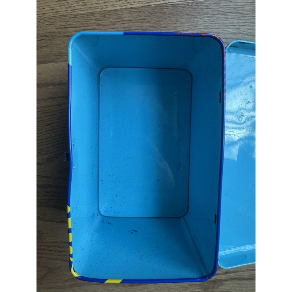 Sanrio Dinomighties Dinosaur Lunch Box Metal Box Vintage Retro 1980s - Picture 7 of 9